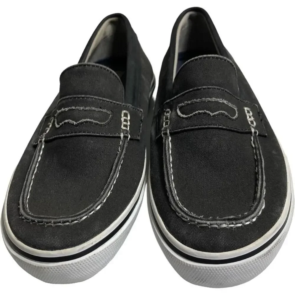 Sperry Top-Sider Gray Canvas Loafers